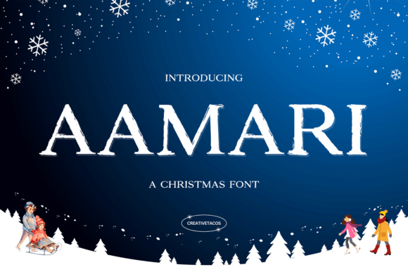 Aamari: The Festive Display Font for Small Business Branding