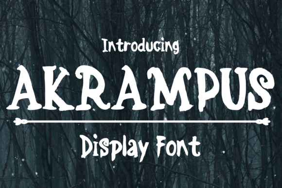 Akrampus: The Scary Christmas Display Font for Bold Branding