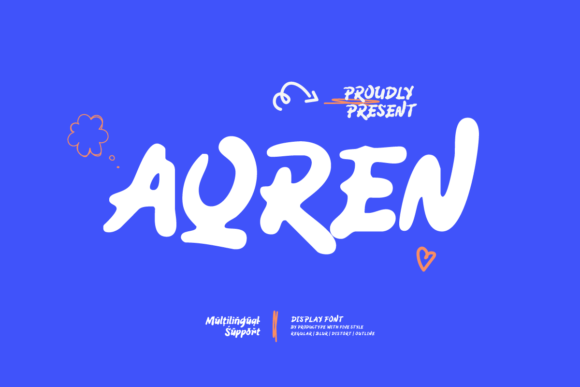 Aqren: The Handwritten Display Font for Modern Editorial Design