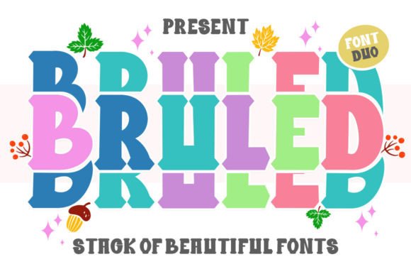 Bruled Stacked Duo: A Groovy Typeface for Modern Editorial Design