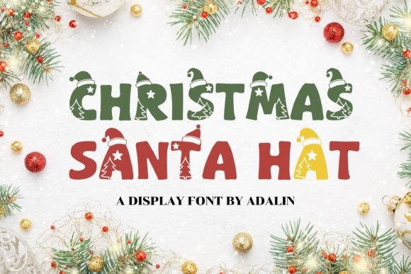 Christmas Santa Hat: A Festive Display Font for Digital Experiences