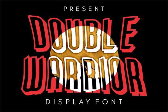 Double Warrior: A Bold Display Typeface for Modern Editorial Design