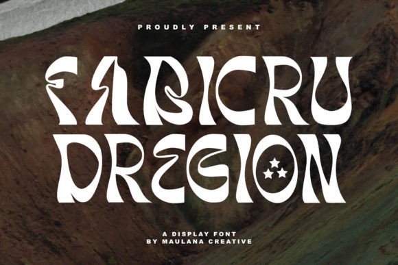 Fabicru Dregion: The Quirky Display Font for Handmade Products