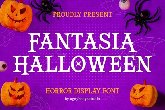 Fantasia Halloween: A Spooky Display Typeface for Editorial Design