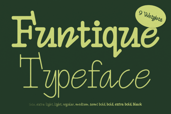 Funtique: The Modern Serif Typeface for High-Impact Campaigns