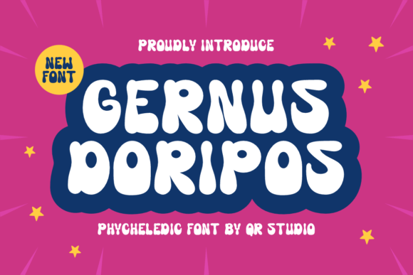 Gernus Doripos: The Joyful Display Typeface for Handmade Creators