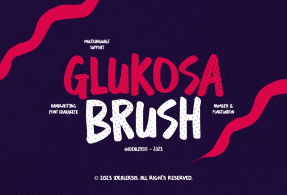 Glukosa Brush: A Playful Display Typeface for Modern Web Design