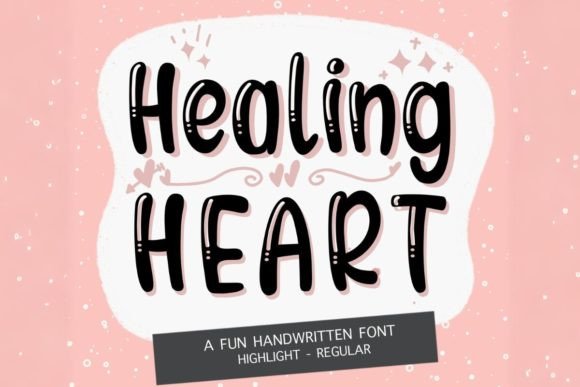 Healing Heart: A Playful Typeface for Authentic Brand Identity