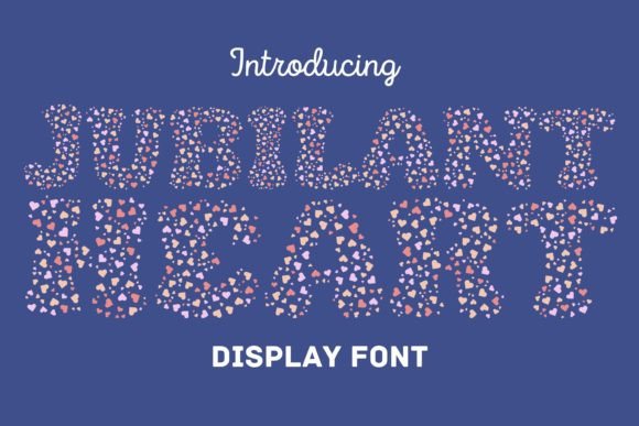 Jubilant Heart: A Playful Display Typeface for Vibrant Campaigns