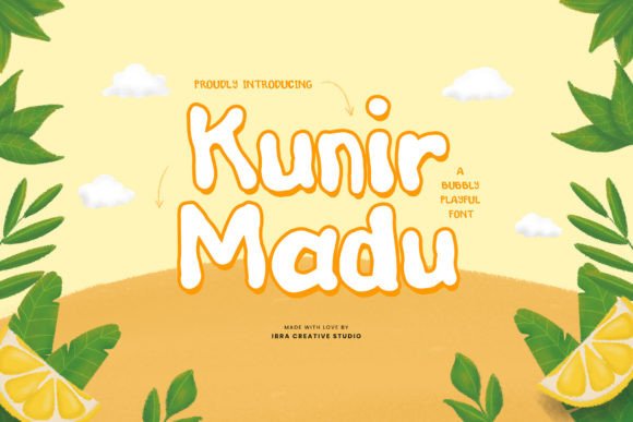 Kunir Madu: The Playful Display Typeface for Vibrant Editorial Design