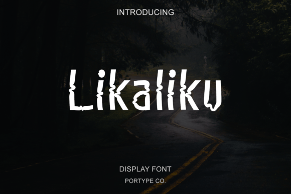 Likaliku: The Winding Road Typeface for Bold Branding Projects