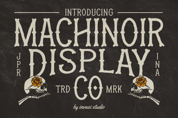 Machinoir: A Vintage Display Typeface for Bold Web Design