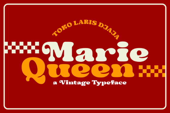 Marie Queen: A Bold Retro Typeface for Modern Brand Identity