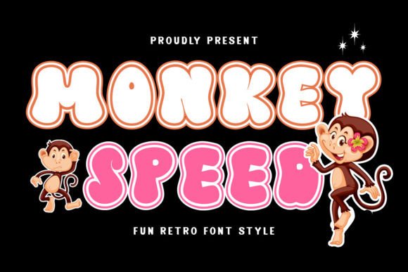Monkey Speed: The Retro Display Font for Handmade Labels and Shop Branding