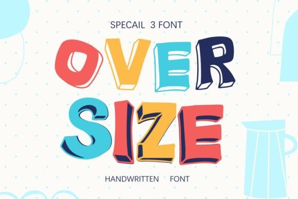 Over Size Duo: The Playful Display Typeface for Editorial Design