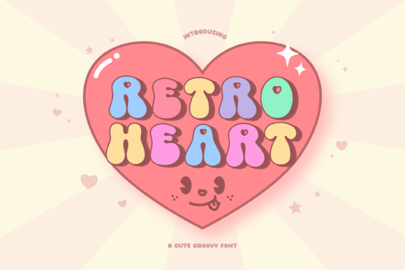 Retro Heart: A Groovy Display Typeface for Editorial Design