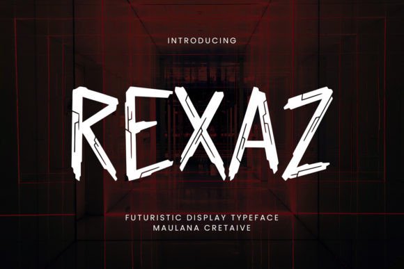 Rexaz: The Futuristic Display Font for Modern Crafters