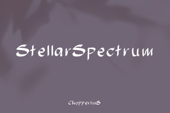 Stellar Spectrum: A Cosmic Display Font for Modern Editorial Design