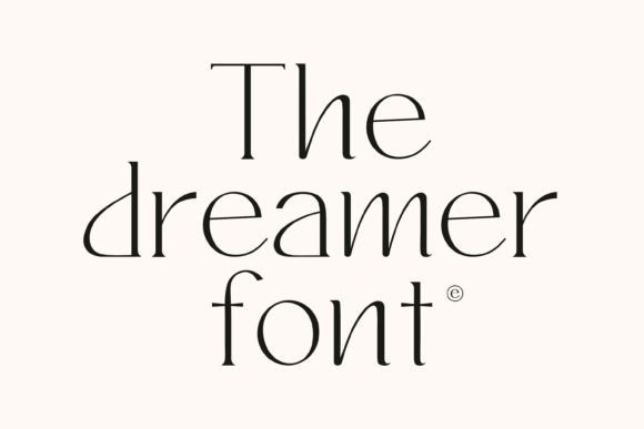 The Dreamer: A Chic Display Font for Sophisticated Branding