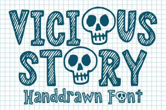 Vicious Story: A Playful Display Font for Editorial Design