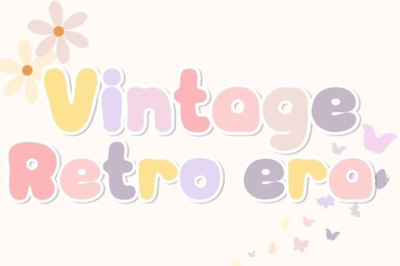 Vintage Retro Era: The Perfect Display Font for Handmade Products